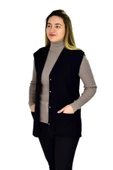 Kadın Cepli Triko Yelek BGL-ST03345 thumbnail 5