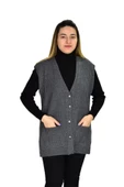 Kadın Cepli Triko Yelek BGL-ST03344 thumbnail 4