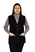 Kadın Cepli Triko Yelek BGL-ST03344 thumbnail 3