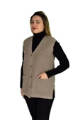 Kadın Cepli Triko Yelek BGL-ST03343 thumbnail 12