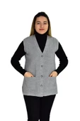 Kadın Cepli Triko Yelek BGL-ST03343 thumbnail 5