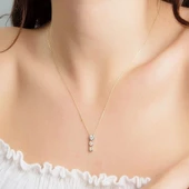 Tektaş Altın Kolye Tria 14K Gold thumbnail 2