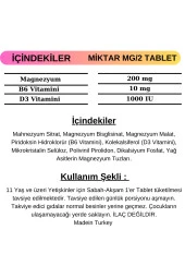 DOLORENDO Magnezyum 60 Tablet thumbnail 2
