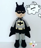 Batman Amigurumi Organik Oyuncak thumbnail 1