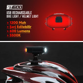 Strada St-600 Çift Yönlü Lityum Şarj Edilebilir Far thumbnail 5