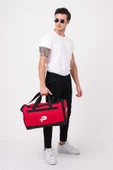 Puccon Kırmızı Ayakkabı Bölmeli Omuz Askılı Spor, Fitness ve Seyahat Çantası thumbnail 1