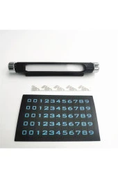 TechTic  3d Araç Park Numaratör Evrensel Sticker Plaka thumbnail 4