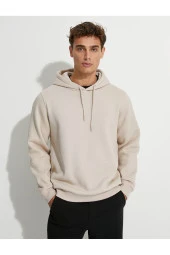 Basic Kapşonlu Sweat Uzun Kollu Şardonlu thumbnail 9