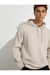 Basic Kapşonlu Sweat Uzun Kollu Şardonlu thumbnail 7