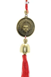 Feng Shui Bereket Şans Mutluluk Çanı Budha Buda Buddha Kapı Çanı Deprem Çan thumbnail 2