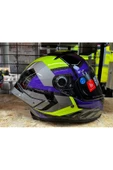 Kask Mt Thunder 4 Sv Valıant B2 Parlak Gri Mor Sarı thumbnail 1