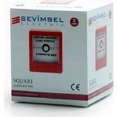 Sevimsel Kare İkaz Butonu 12-24-220V thumbnail 2