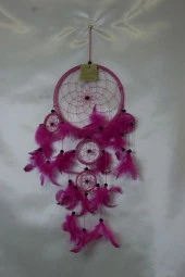 Dream Catcher Düş Kapanı Pembe 17 Cm thumbnail 1