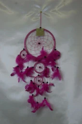 Dream Catcher Düş Kapanı Pembe 17 Cm thumbnail 2