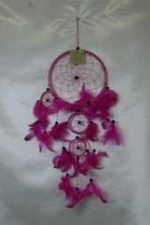 Dream Catcher Düş Kapanı Pembe 17 Cm thumbnail 5