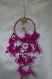 Dream Catcher Düş Kapanı Pembe 11 Cm thumbnail 3