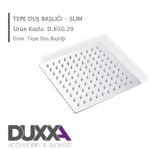 Duxxa Slim Ankastre Duş Başlığı 20X20 (D.650.20) thumbnail 3