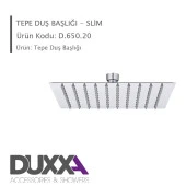 Duxxa Slim Ankastre Duş Başlığı 20X20 (D.650.20) thumbnail 4
