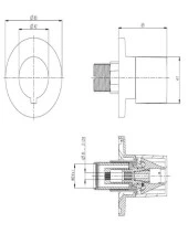 VitrA A41461 Ankastre Stop-valf Sıva Üstü thumbnail 2