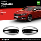 Fiat Egea Hatchback için ABS Krom Ayna Kapağı 2 Parça. 2020 Üzeri thumbnail 1