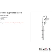 Newarc Domino Krom Duş Ünitesi 440615 thumbnail 2