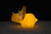 Dhink Silikon Gece Lambası  Triceratops Pembe thumbnail 7