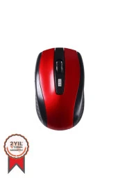 Torima TM-08 Kablosuz Yan Tuşlu Kırmızı Optik Mouse thumbnail 1