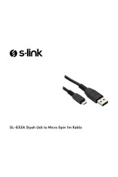 SL-633A Siyah Usb to Micro 5pin 1m Kablo thumbnail 2