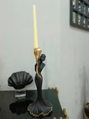 Şamdan kız mumluk kadın şamdan polyester thumbnail 6