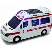 112 Ambulans 3D Işıklı Sesli Çarp-Dön thumbnail 2