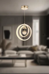 Eray Aydınlatma 9983-3 3lü Led Gold Avize thumbnail 2
