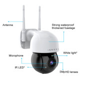 samart hybrid 5mp Smart  Mini Dome kamera thumbnail 10