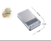 AEK-Tech 100g 0.01g Dijital Hassas Cep Terazi Taşınabilir Kapaklı thumbnail 3