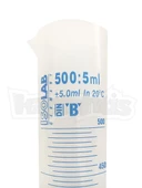 ISOLAB 500ml Plastik Mezür Mavi Skala thumbnail 2