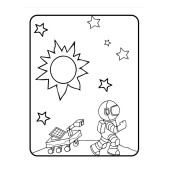 Uzay Boyama Kitap Seti (3 Süper Kitap) thumbnail 3