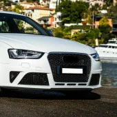 Audi A4 Uyumlu 2013-2015 Panjur Rs4 - Siyah thumbnail 2