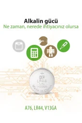 5li LR44 Alkalin Düğme Pil (GPA76-C5) thumbnail 4