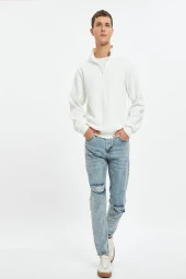 Erkek Açik Indigo Jeans thumbnail 1