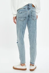 Erkek Açik Indigo Jeans thumbnail 4