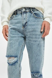 Erkek Açik Indigo Jeans thumbnail 5