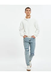 Erkek Açik Indigo Jeans thumbnail 7