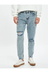 Erkek Açik Indigo Jeans thumbnail 9