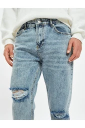 Erkek Açik Indigo Jeans thumbnail 11