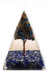 Lapis Lazuli - Çakra Taşından Orgonit Piramit thumbnail 2