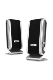 2.0 Siyah/Gümüş Lcd İnce Tasarım USB Speaker thumbnail 1