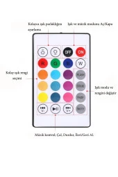 Kumandalı Bluetooth Hoparlör Ampul LD-37 thumbnail 5