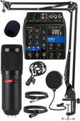 Lastvoice BM800 Mikrofon Phantomlu Mikser + Stand + Shock Mount Set thumbnail 1