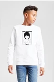 Serial Experiments Anime Lain Poster Beyaz Çocuk 2ip Sweatshirt thumbnail 1