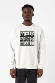 The Psycho Bunch Beyaz Erkek 2ip Sweatshirt thumbnail 1
