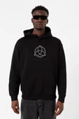 Dark Everything Is Connected Siyah Erkek 3ip Kapşonlu Sweatshirt thumbnail 1